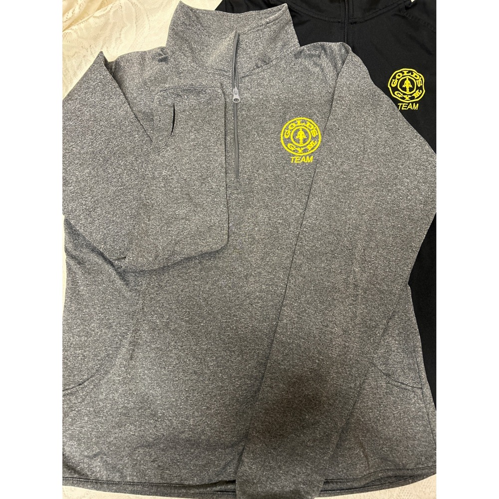 Gold's Gym Team Quarter Zip Long Sleeve‎ Pullover Women's Athletic Shirt - Picture 2 of 7